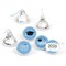 Big Dot of Happiness 2026 Light Blue Graduation Party Round Candy Sticker Favors - Labels Fits Chocolate Candy (1 Sheet of 108)